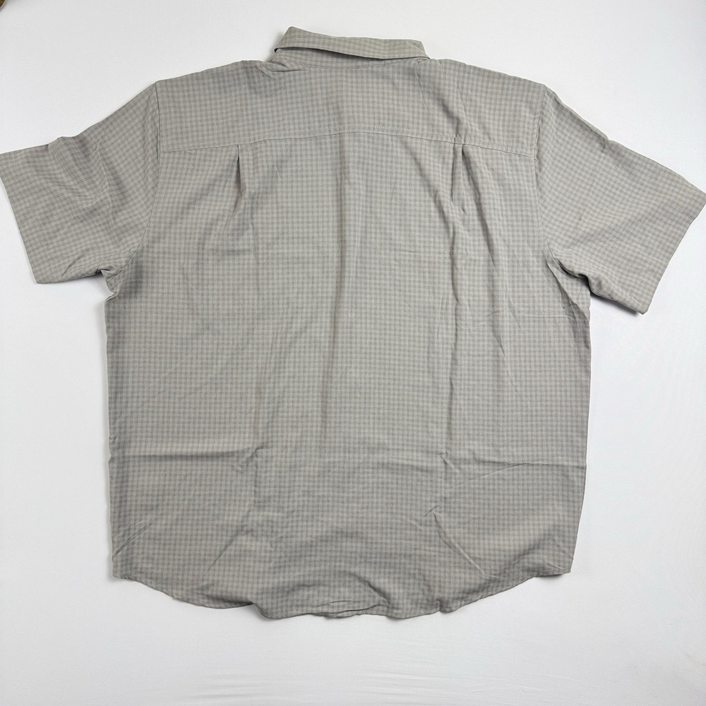 Orvis Mens  XXL Gray‎ Plaid Short Sleeve Button-Up Shirt Lightweight Sportsman - Picture 5 of 7